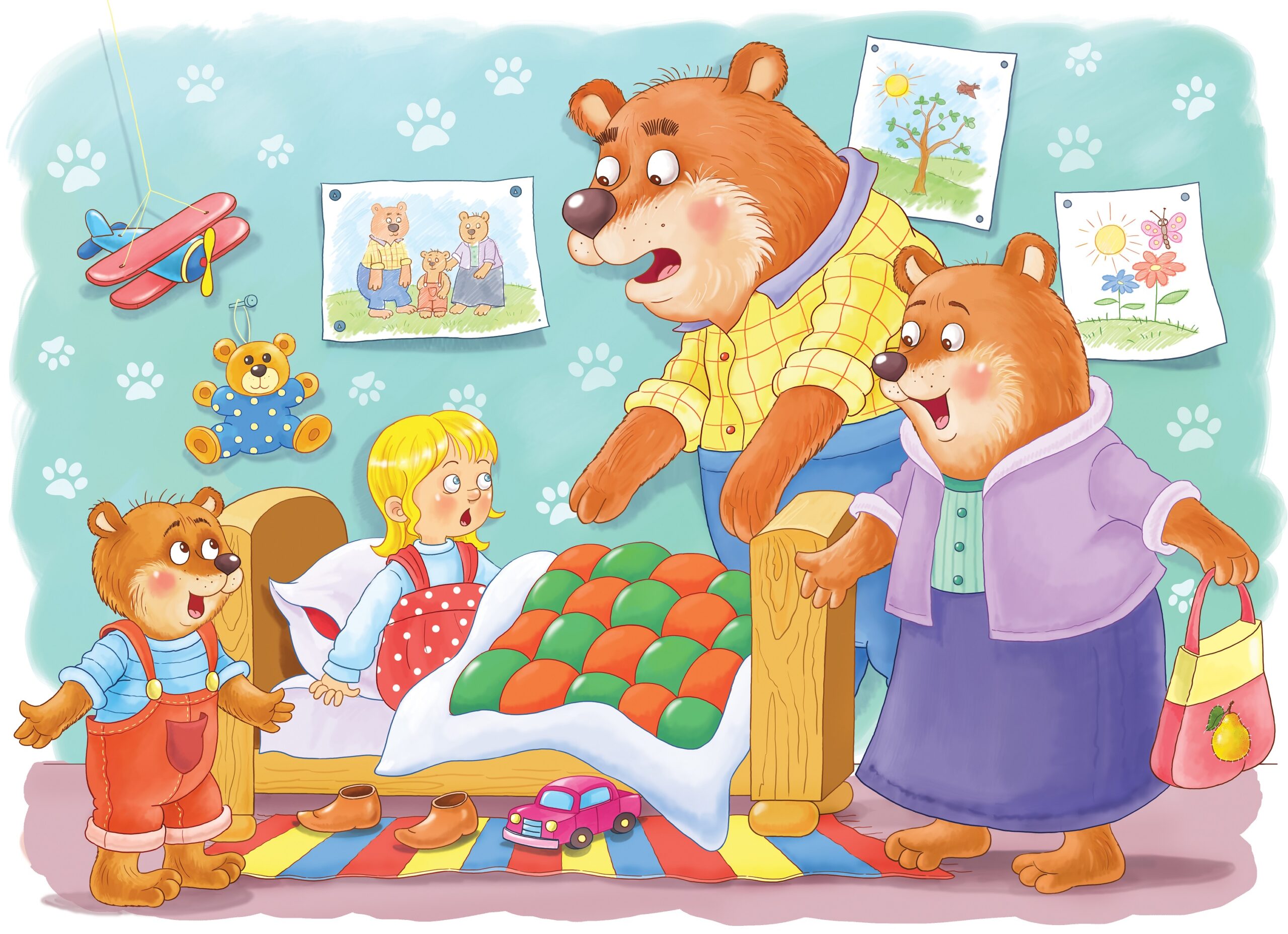 Три медведя собака. Златовласка и три медведя. Goldilocks and the three Bears. Пазл Castorland Goldilocks and the three Bears (b-26333), 260 дет.. Три медведя иллюстрация детская. Goldilocks and the three Bears cute.